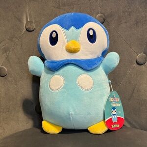 Squishmallows Pokemon Piplup Hug Mees 10" Plush Blue Penguin
